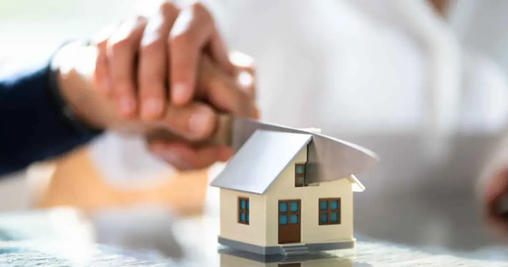 Cutting model house in half