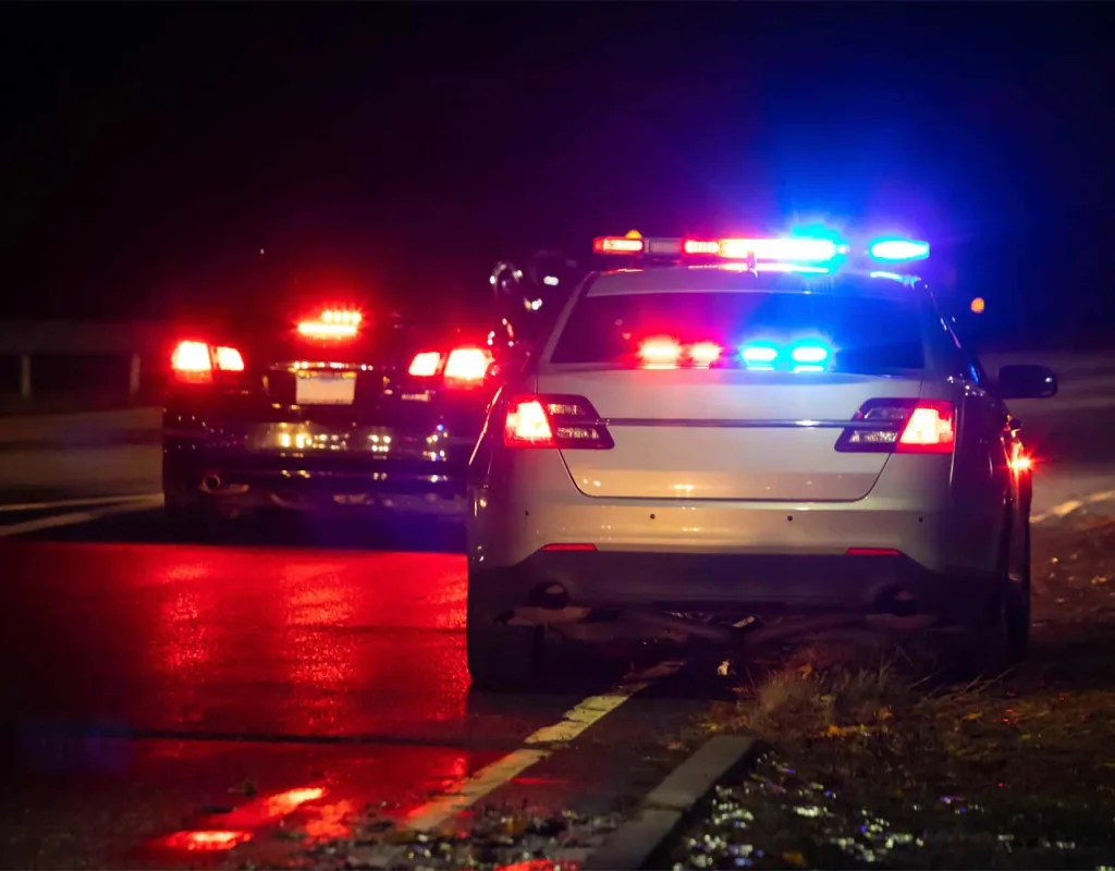 Cook County cops pulling over a driver