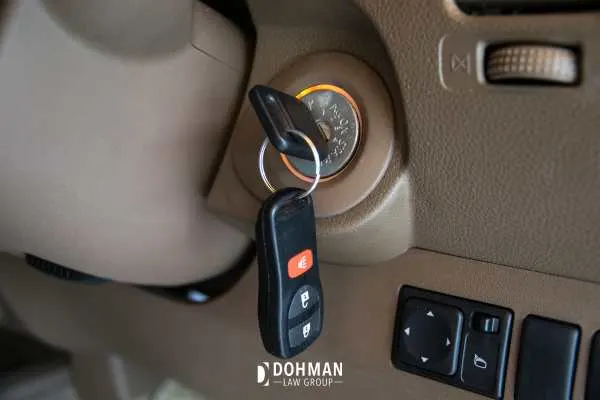 keys in a cars ignition