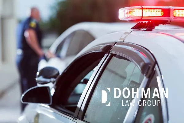 a police officer pulling someone over