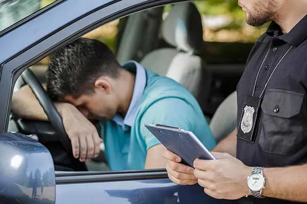 driver being written a speeding ticket in Chicago