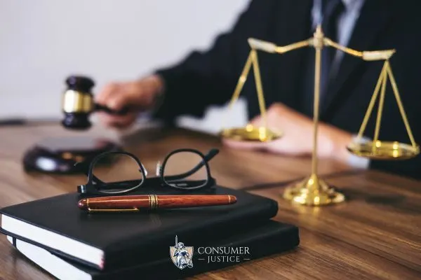an attorney at their desk working on a case