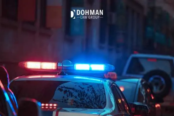 a police officer stopping a driver