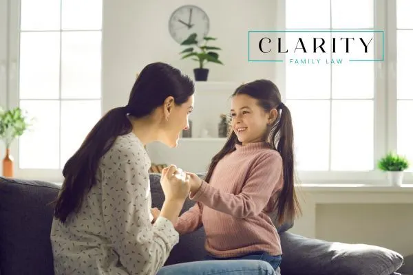 a mother enjoying her visitation time