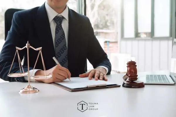 an attorney filling out a form to file a criminal appeal