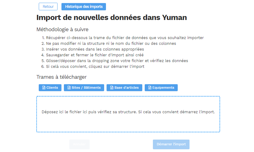 yuman data import