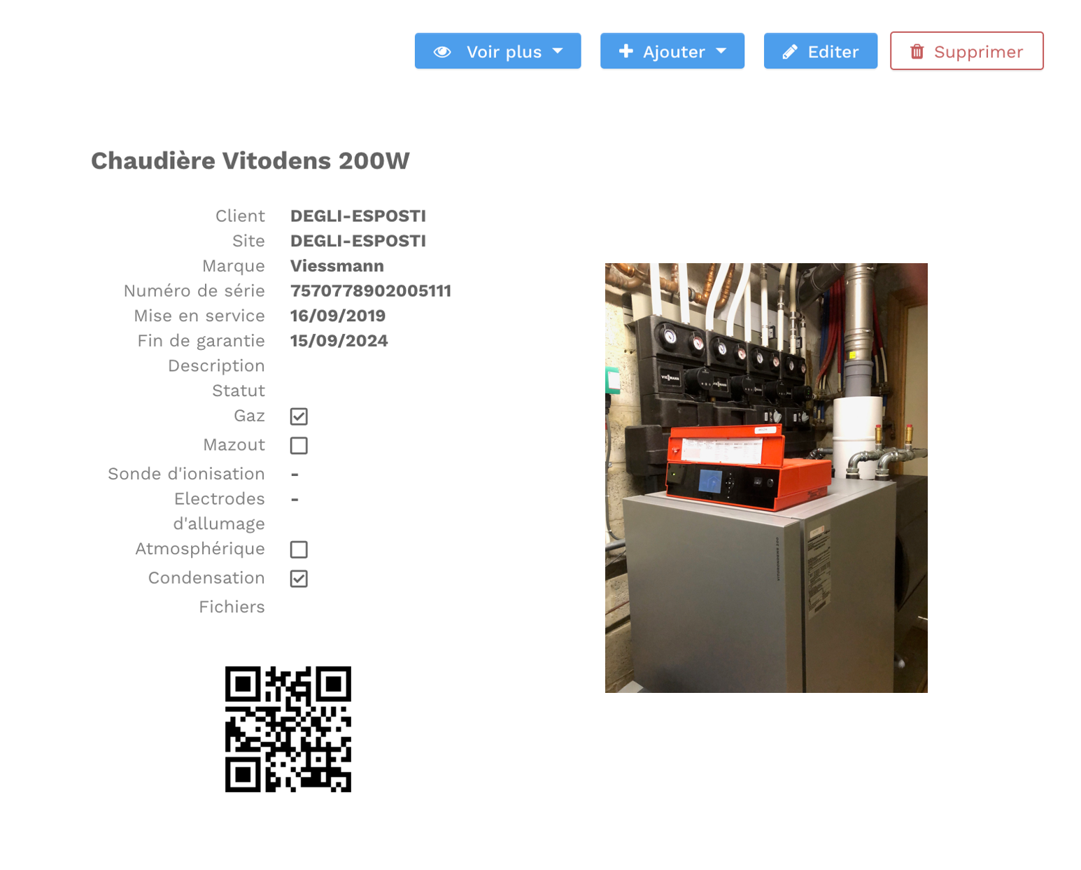 reparation des equipements en panne gmao