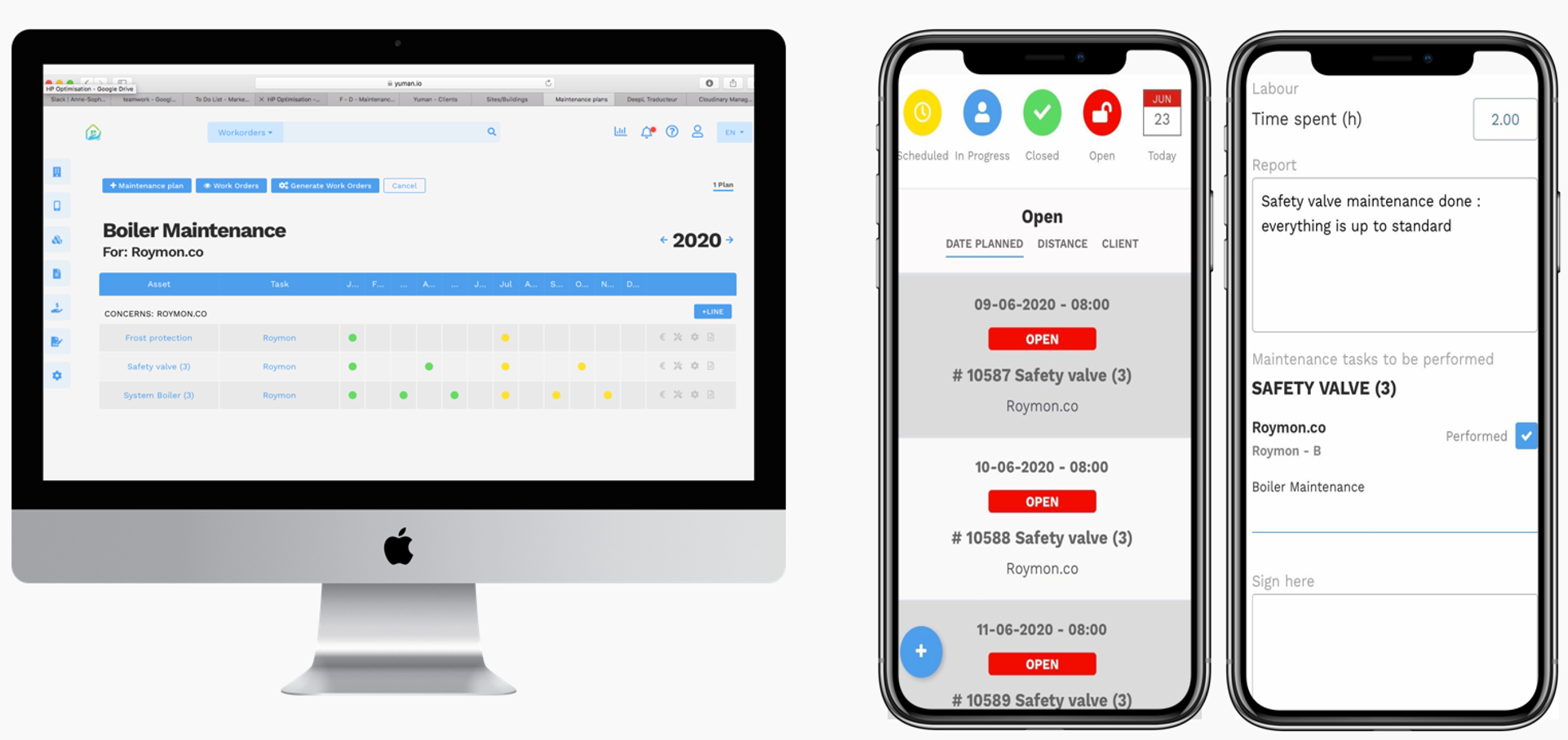 Yuman Mobile CMMS - Planning and Intervention - Team Management