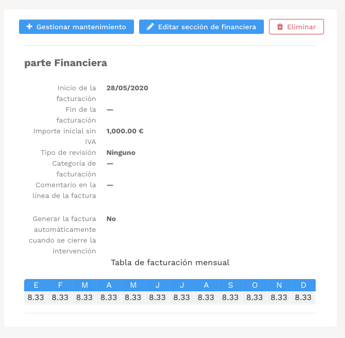 Software de gestión de contratos de mantenimiento - GMAO Yuman - Contratos de mantenimiento - facturación