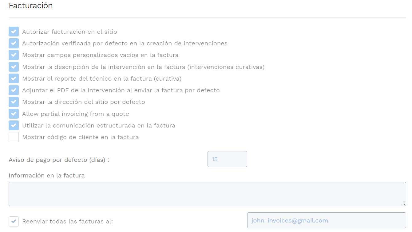 Software de gestión de intervención - GMAO Yuman - Facturas de intervención personalizables