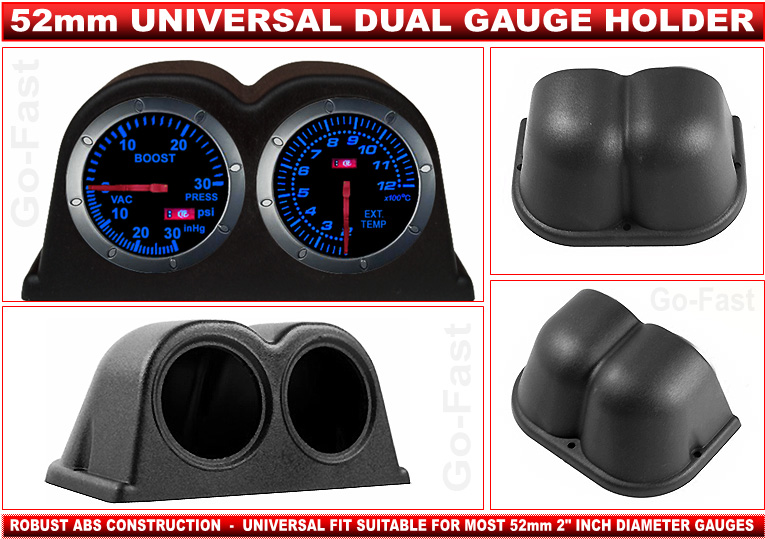 52mm 2"INCH DUAL GAUGE HOLDER BINNACLE POD CAR GAUGE HOLDER eBay