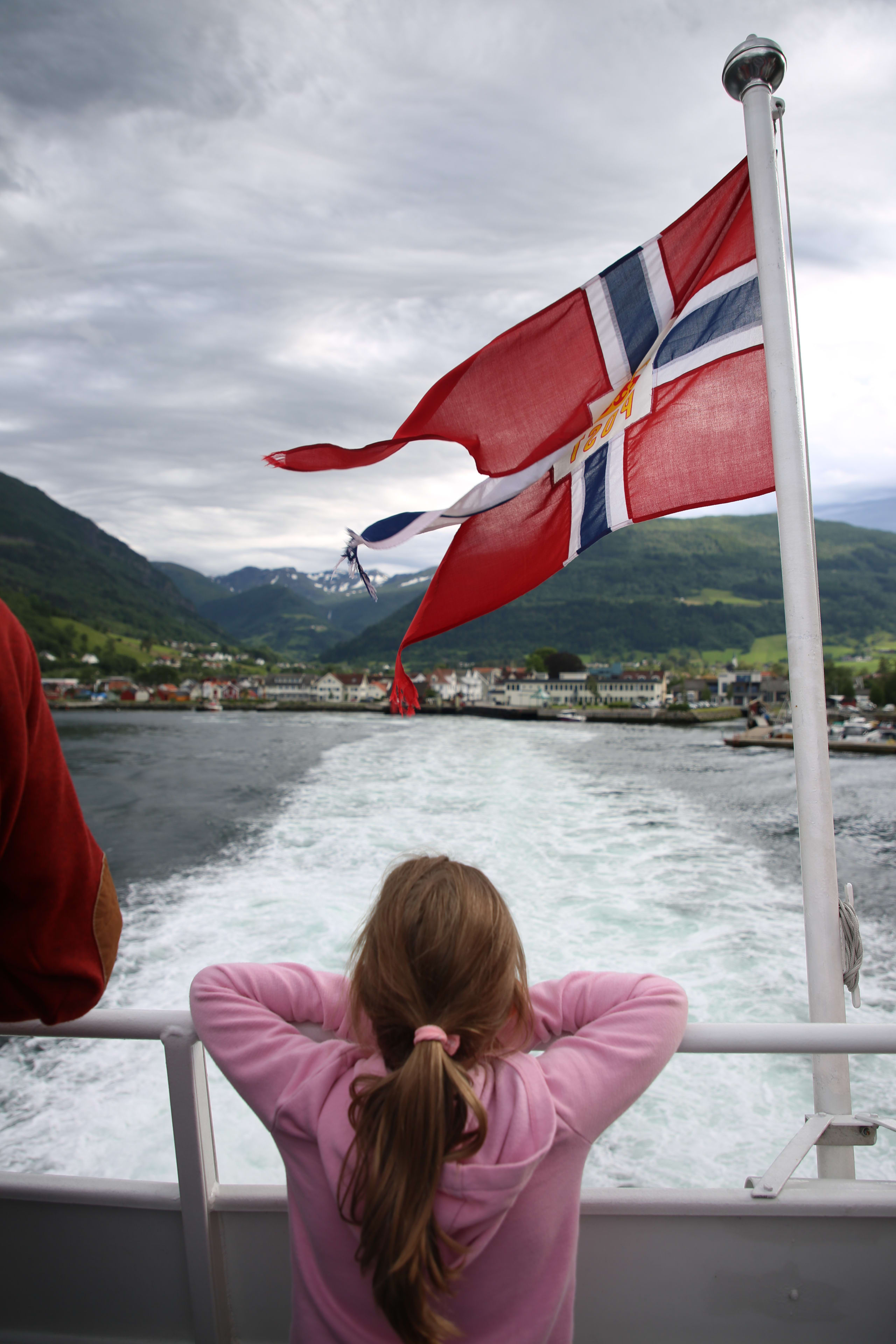 A girl on fjord cruise