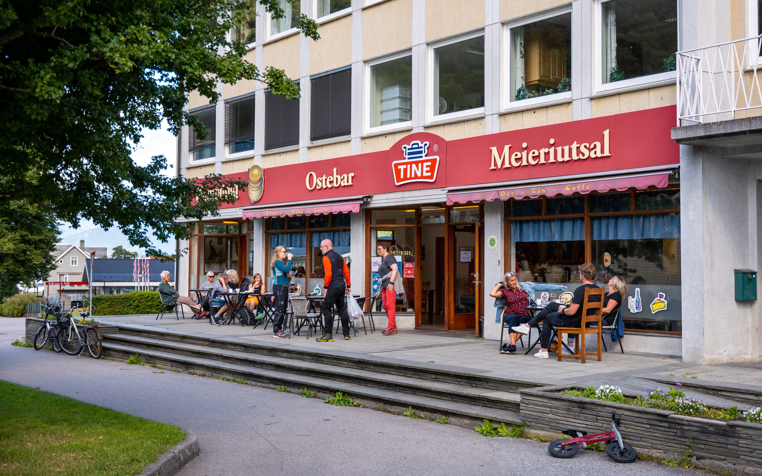 Tine cheese bar in Vik