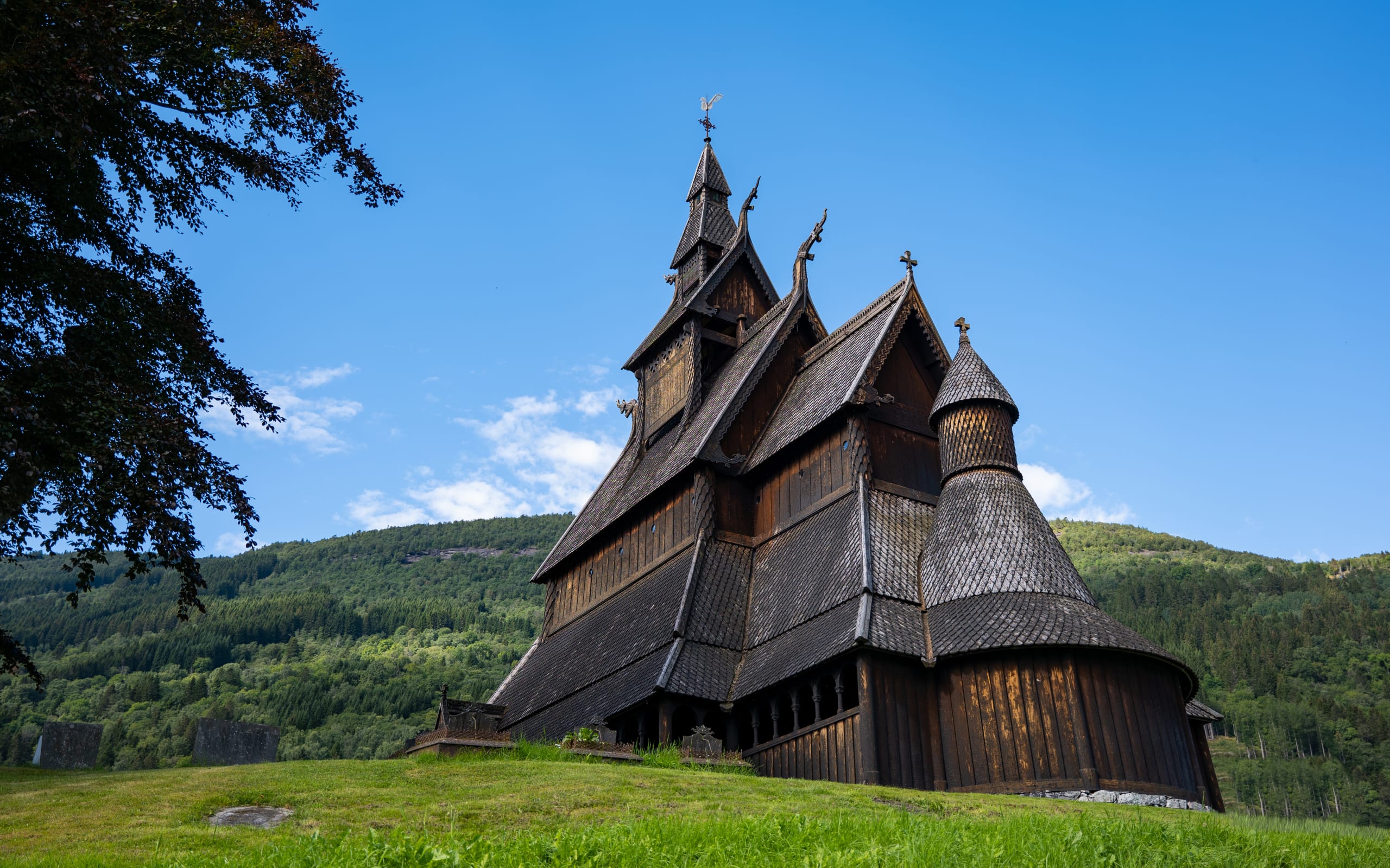 The backside of Hopperstad stave church
