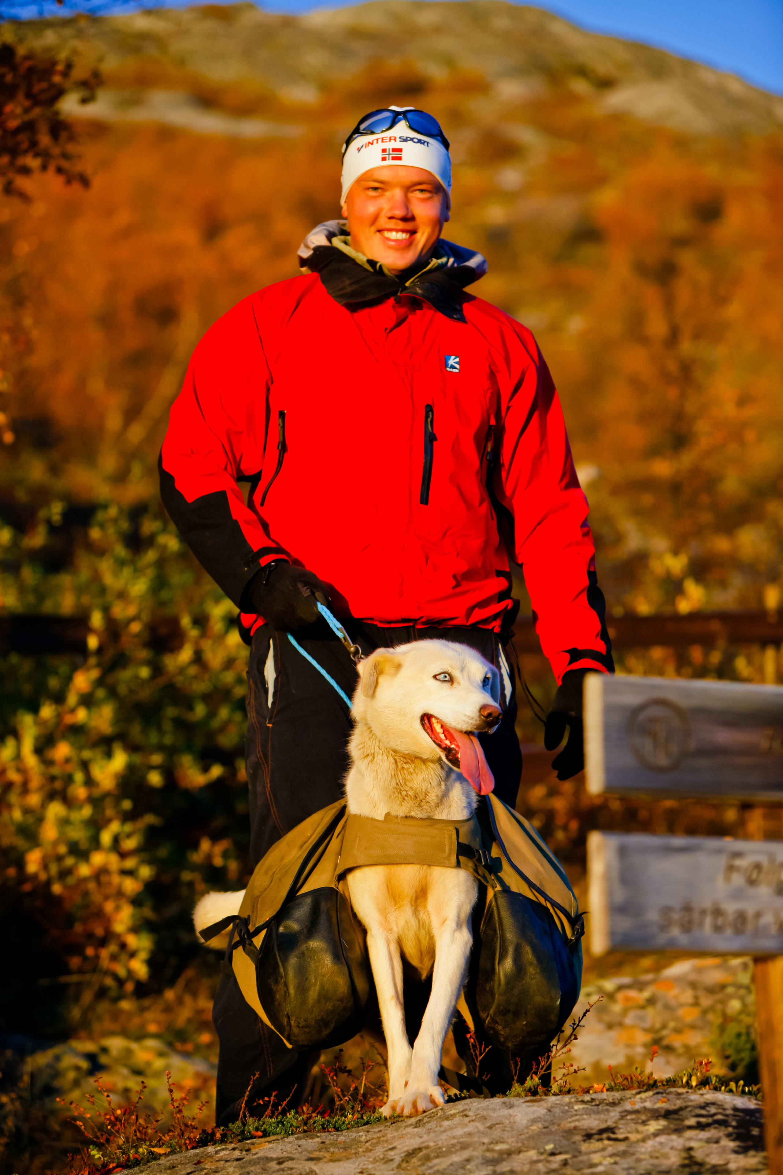 Happy hiker in Jotunheimen