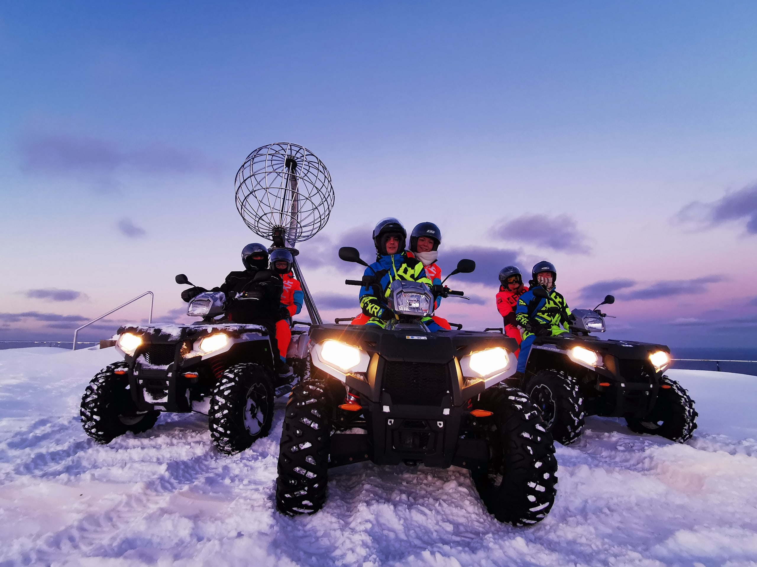 North Cape ATV safari winter
