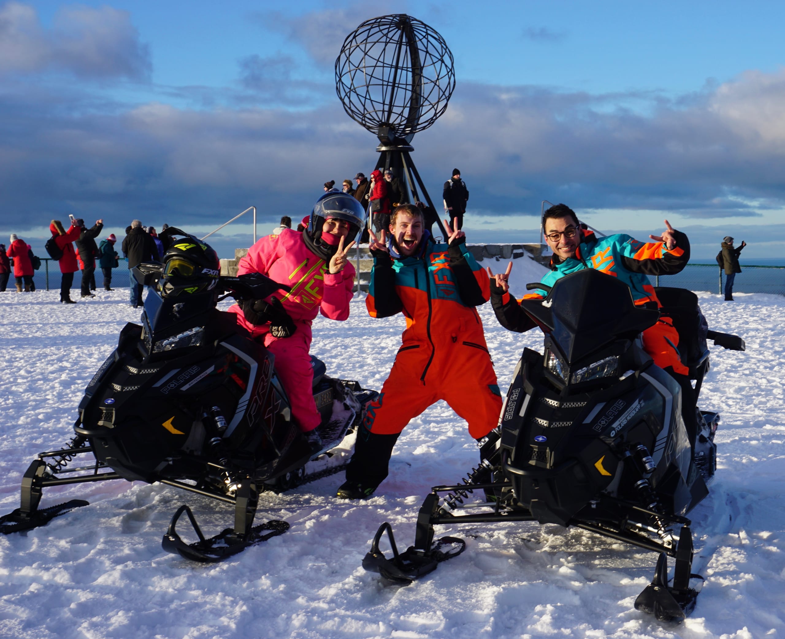 Snowmobile safari to North Cape