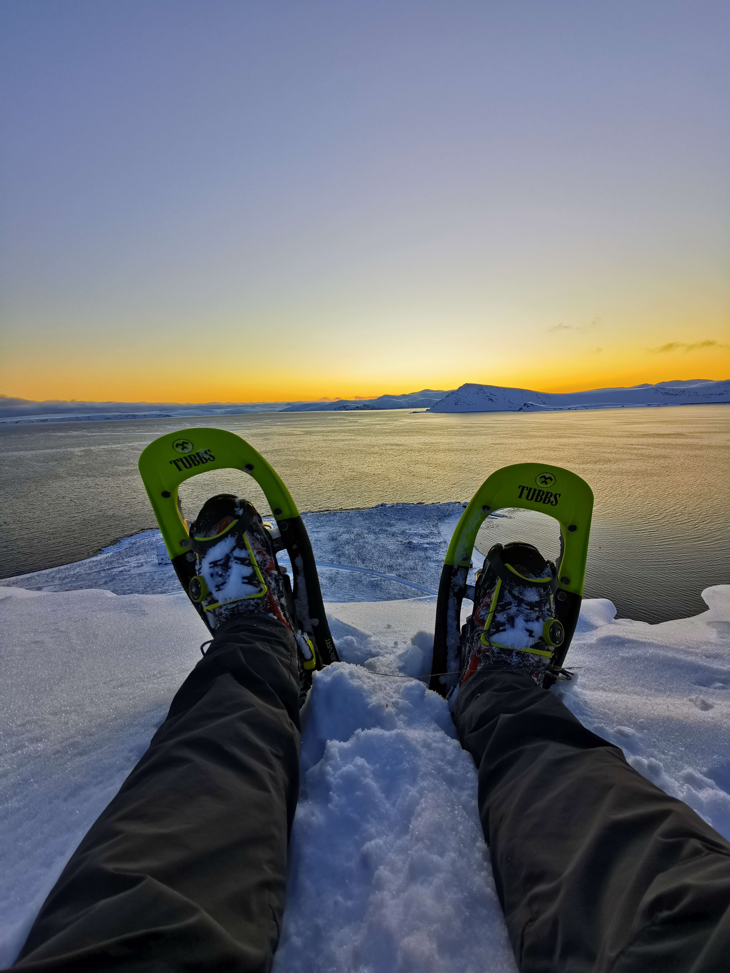 Snowshoeing at Nordkapp