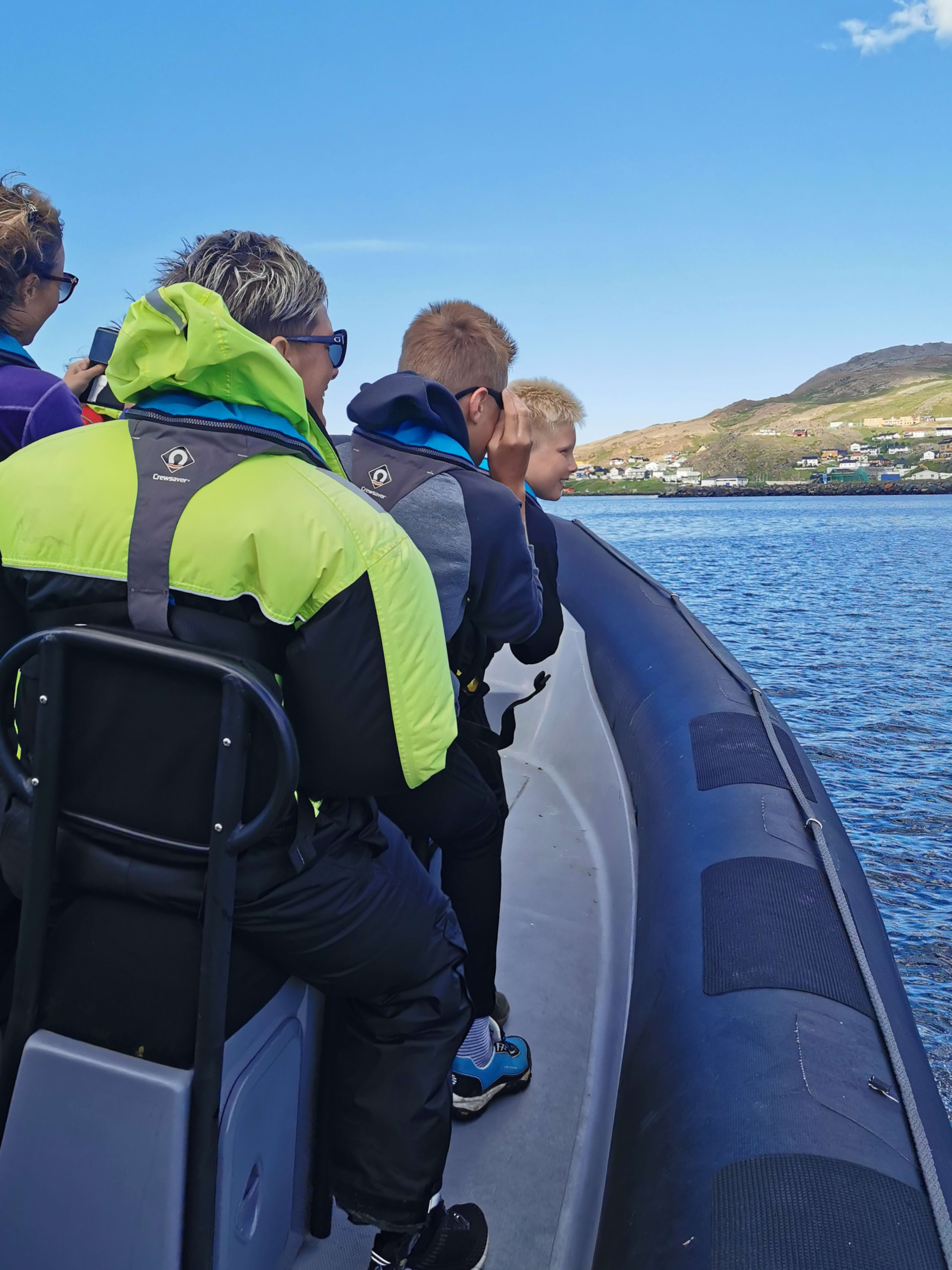 Deep sea rafting with RIB at North Cape