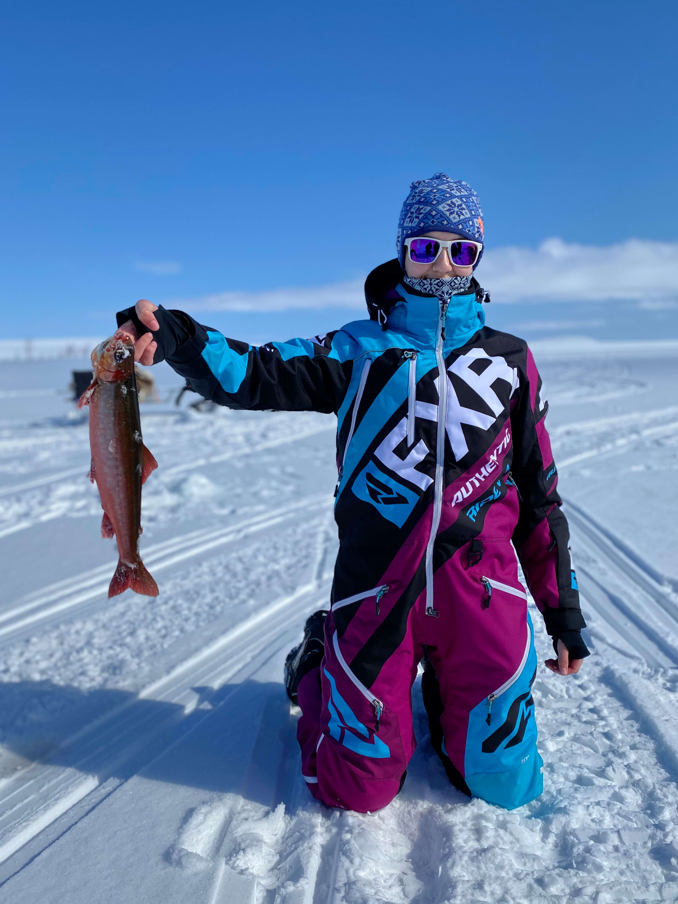 Ice fishing in Finnmark