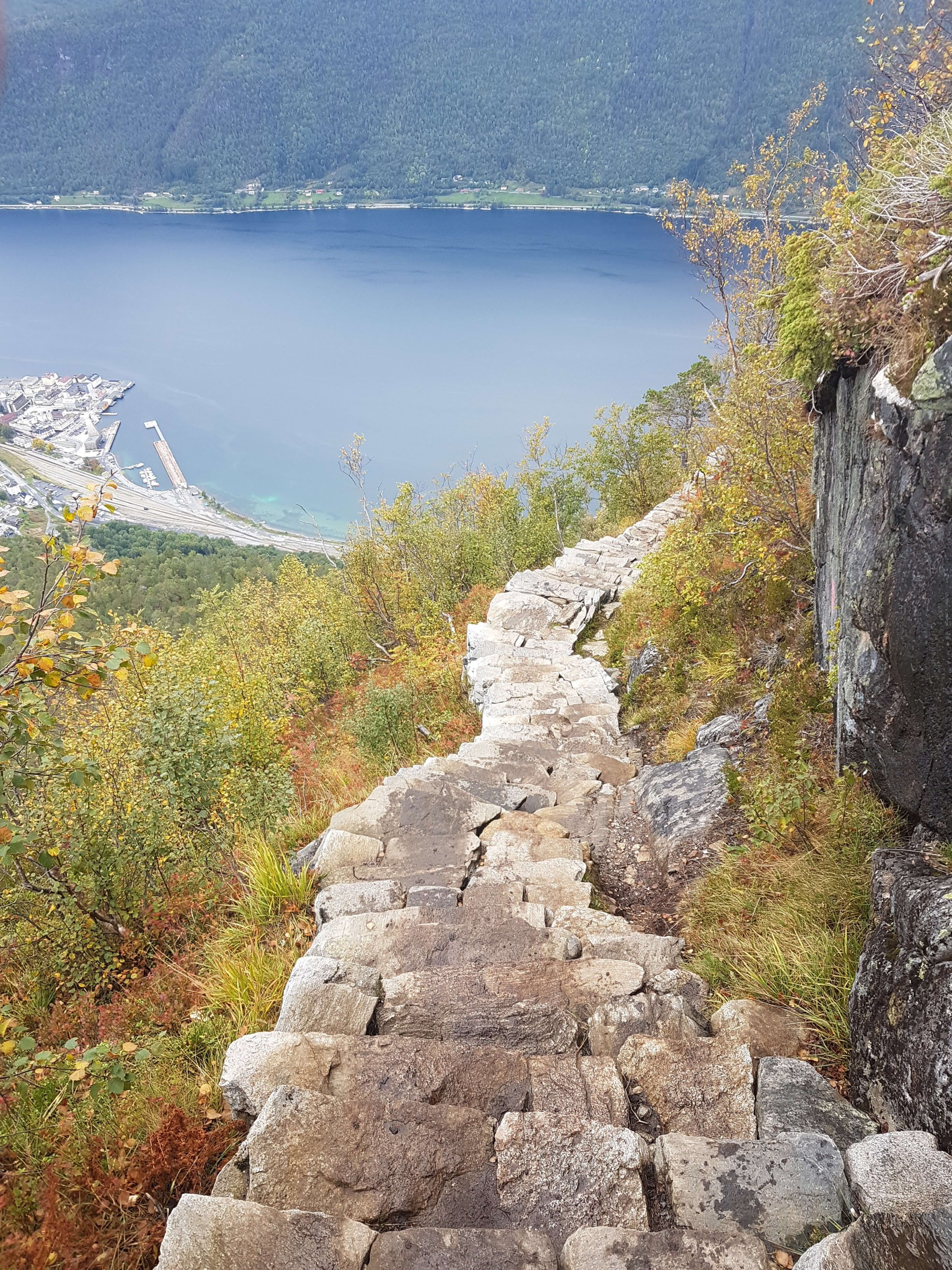 Stone path laid by mountain Sherpas