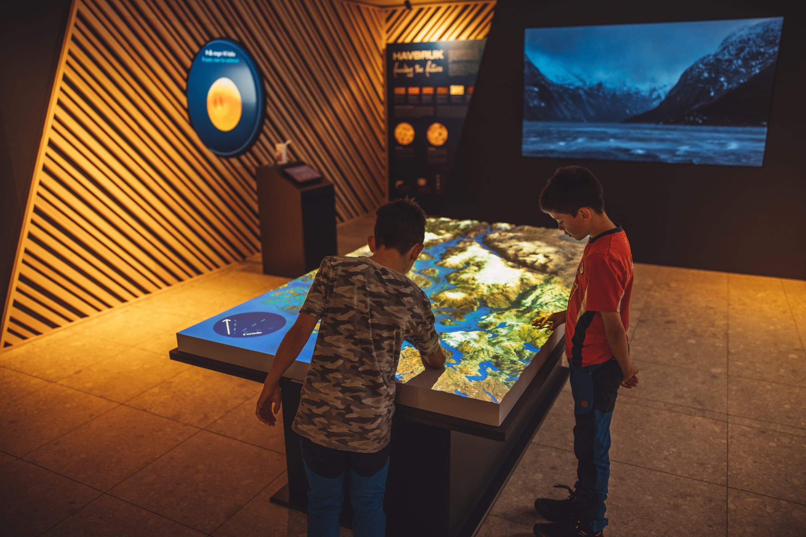 Interactive exhibition at Hardanger Aqua center