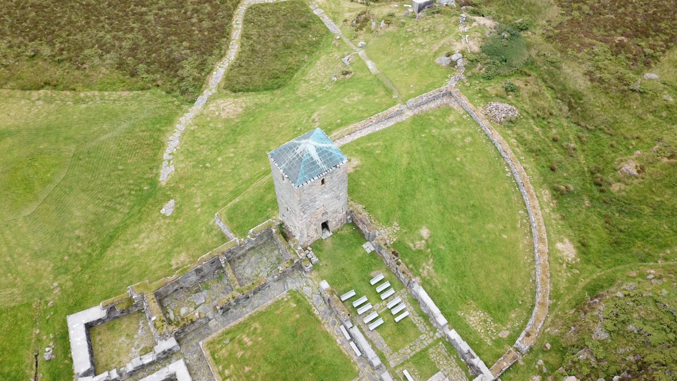 Selja Monastery from above