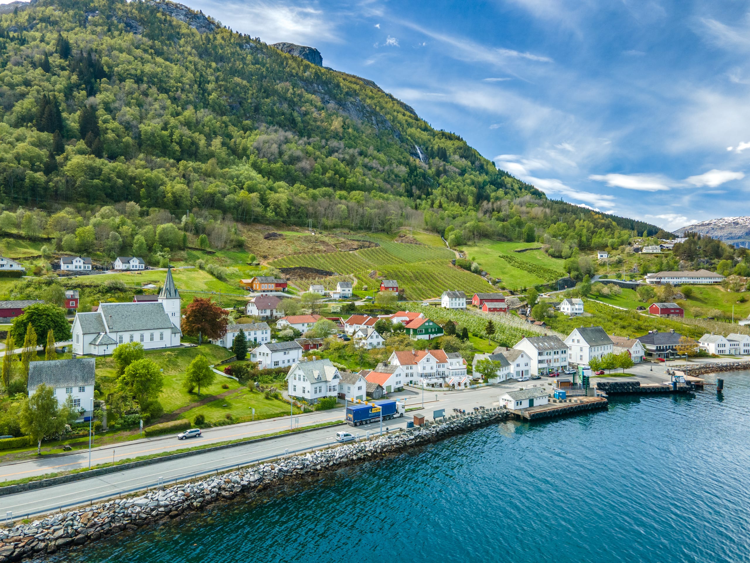Utne fjord village in Hardanger