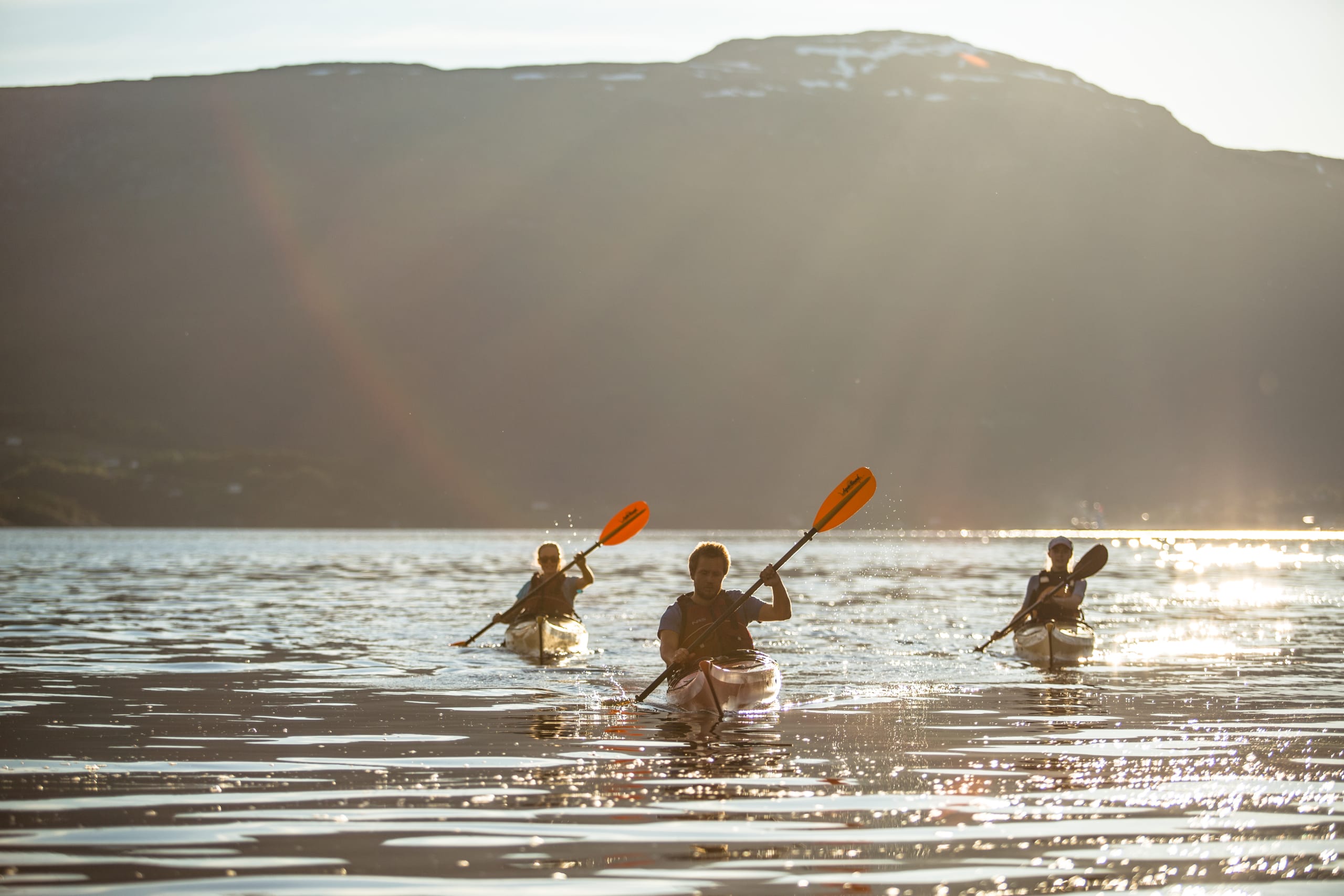 Kayaking on the Hardangerfjord starting from Jondal