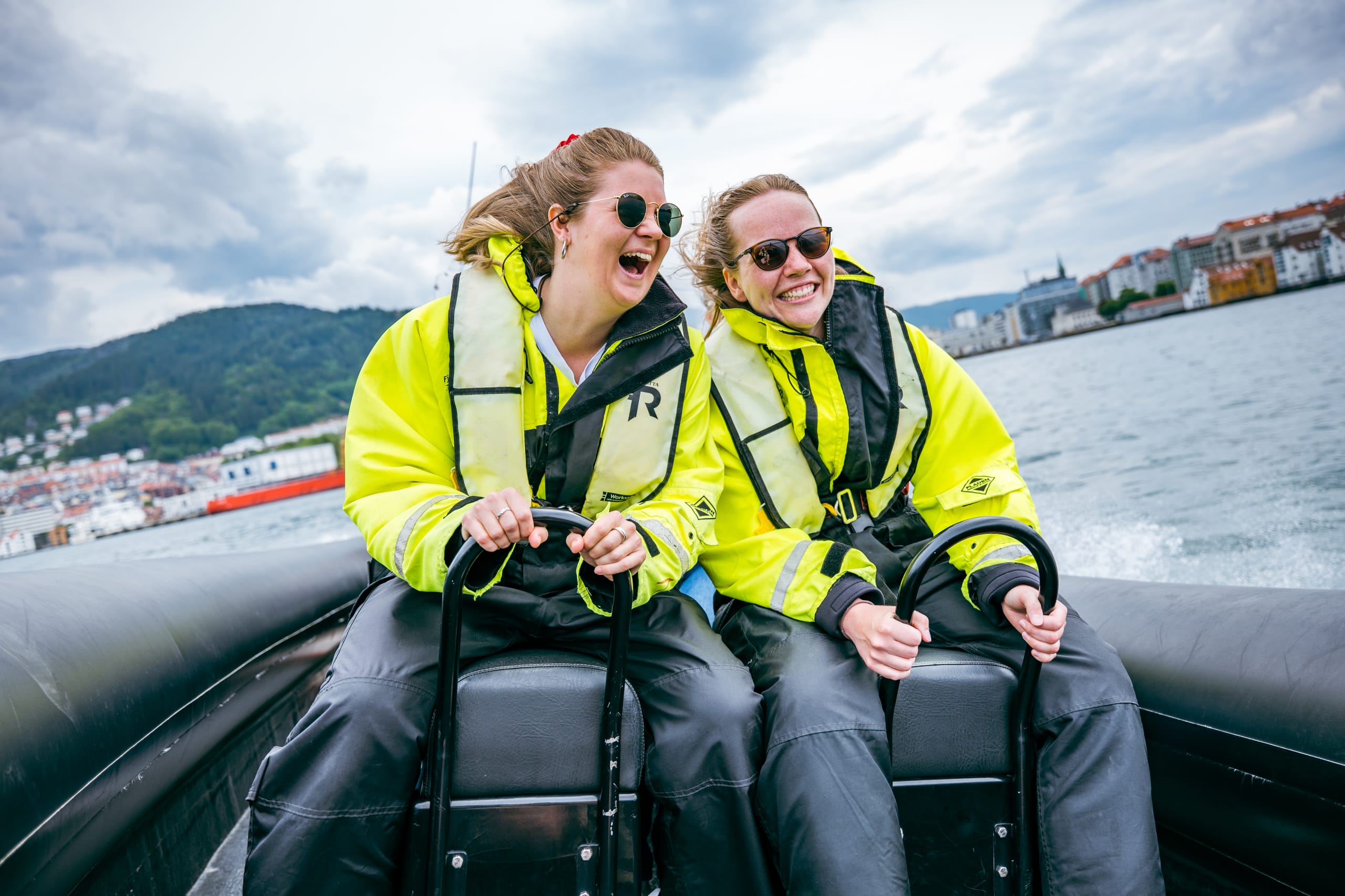 Fast-paced RIB safari starting in Bergen harbor