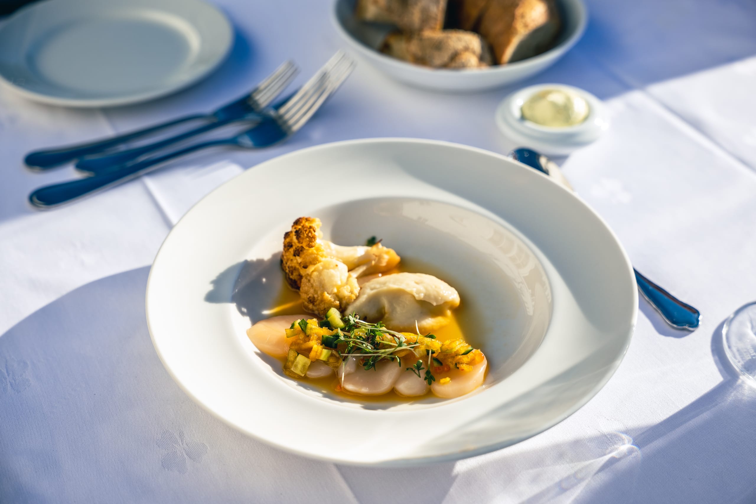 Starter served at Bekkjarvik Gjestgiveri at Austevoll