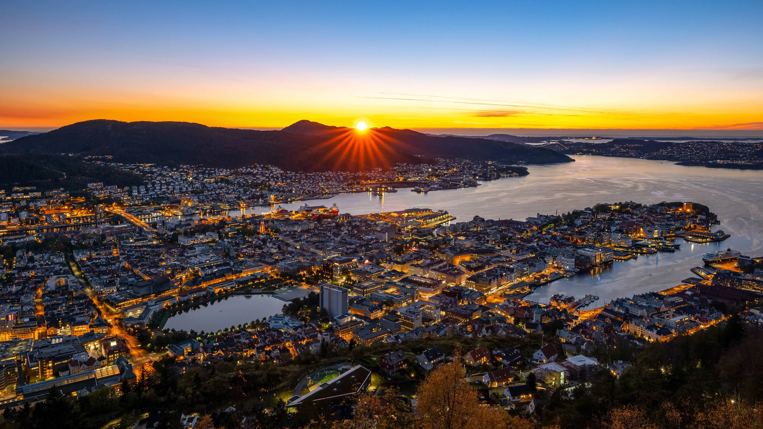 Great places to watch the sunset in Bergen