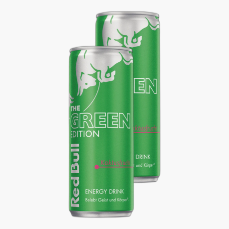 Red Bull Energy Drink Green Edition Kaktusfrucht 0,25l Dose x2