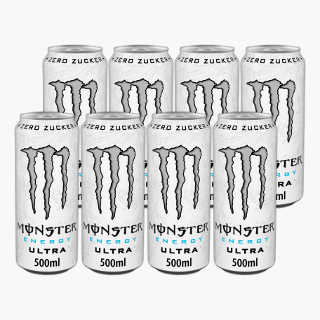 Monster Energy Ultra White 0,5l Dose x8