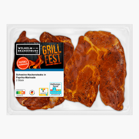 Wilhelm Brandenburg Schweine Nackensteaks mit Paprika 320g