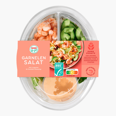 Rewe To Go Salat Garnelen 310g