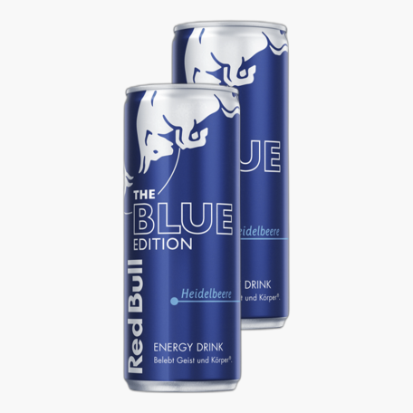 Red Bull Energy Drink Blue Edition Heidelbeere 0,25l x2