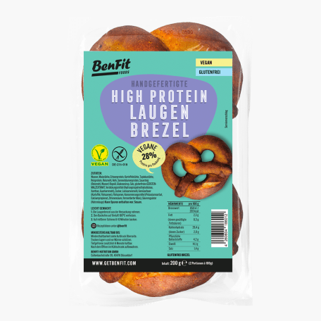 BenFit Protein Laugenbretzel glutenfrei & vegan 2 Stk. 200g