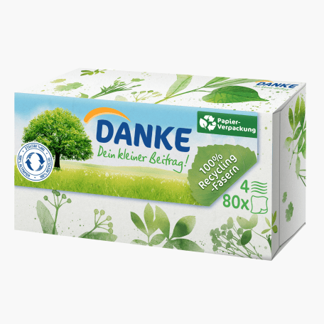 Danke Taschentücher Box 80 Stück