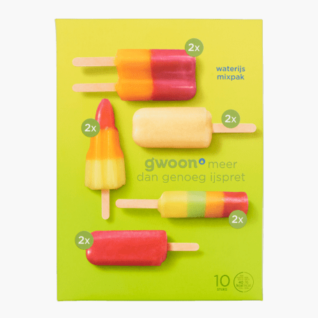 G'woon Waterijs Mixpak 10st