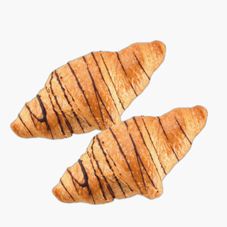 2 Stk. - Kamps Buttercroissant mit Schokoladencreme