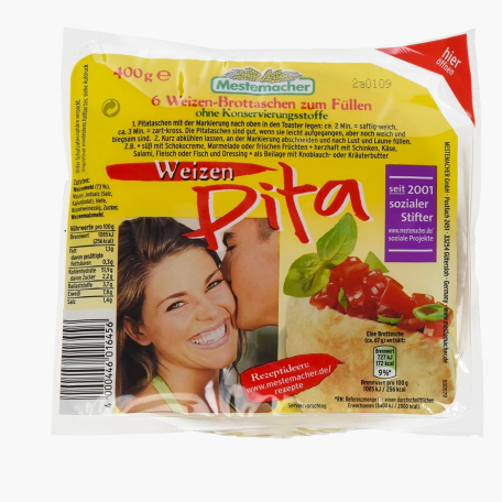 Mestemacher Pita Weizen 6 Stk. 400g