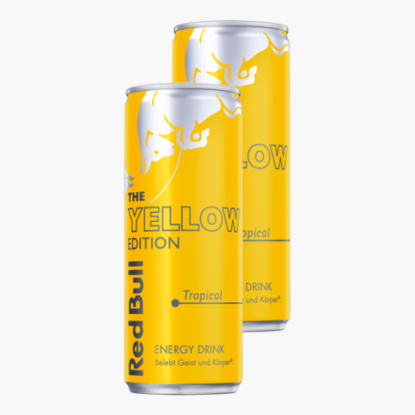 Red Bull Energy Drink Yellow Edition Tropical 0,25l x2