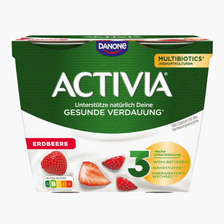 Danone Activia Erdbeer 4x115g