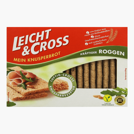 Leicht&Cross Knusperbrot Roggen 125g