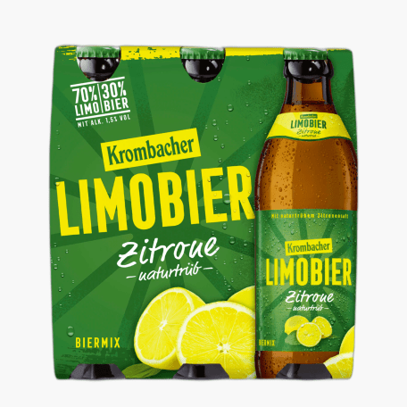 Krombacher Limobier Zitrone 6x0,33 (1,5% vol.)