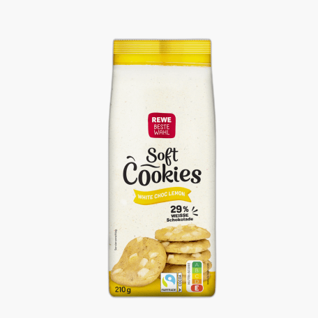 Rewe Beste Wahl Soft Cookies White Choc Lemon 210g