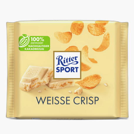 Ritter Sport  Weiss+Crisp 100g