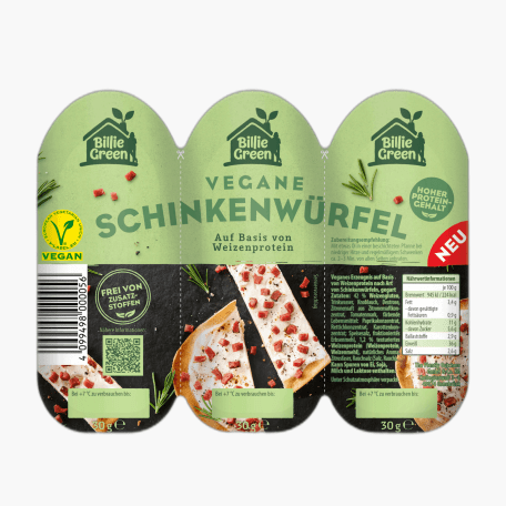 Billie Green Schinkenwürfel vegan 3x30g