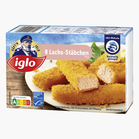 Iglo 8 Lachs-Filetstäbchen 224g